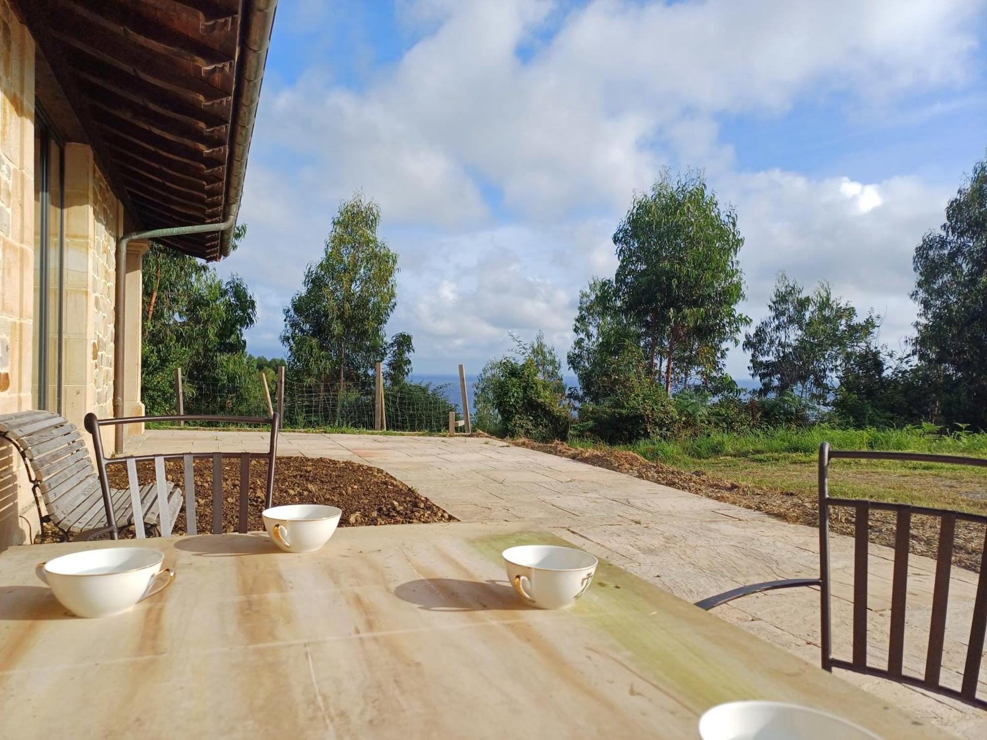 Amplio Apartamento Con Jardin En Villa Haritza Con Vistas Al Mar Ea Exterior foto